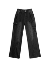 Bleached Pocket Cargo Jeans